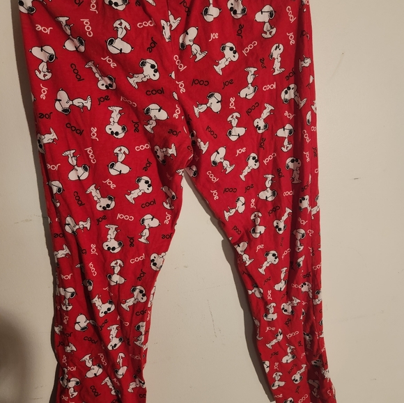 Peanuts Snoopy pajama bottoms size mwdium - Picture 5 of 5